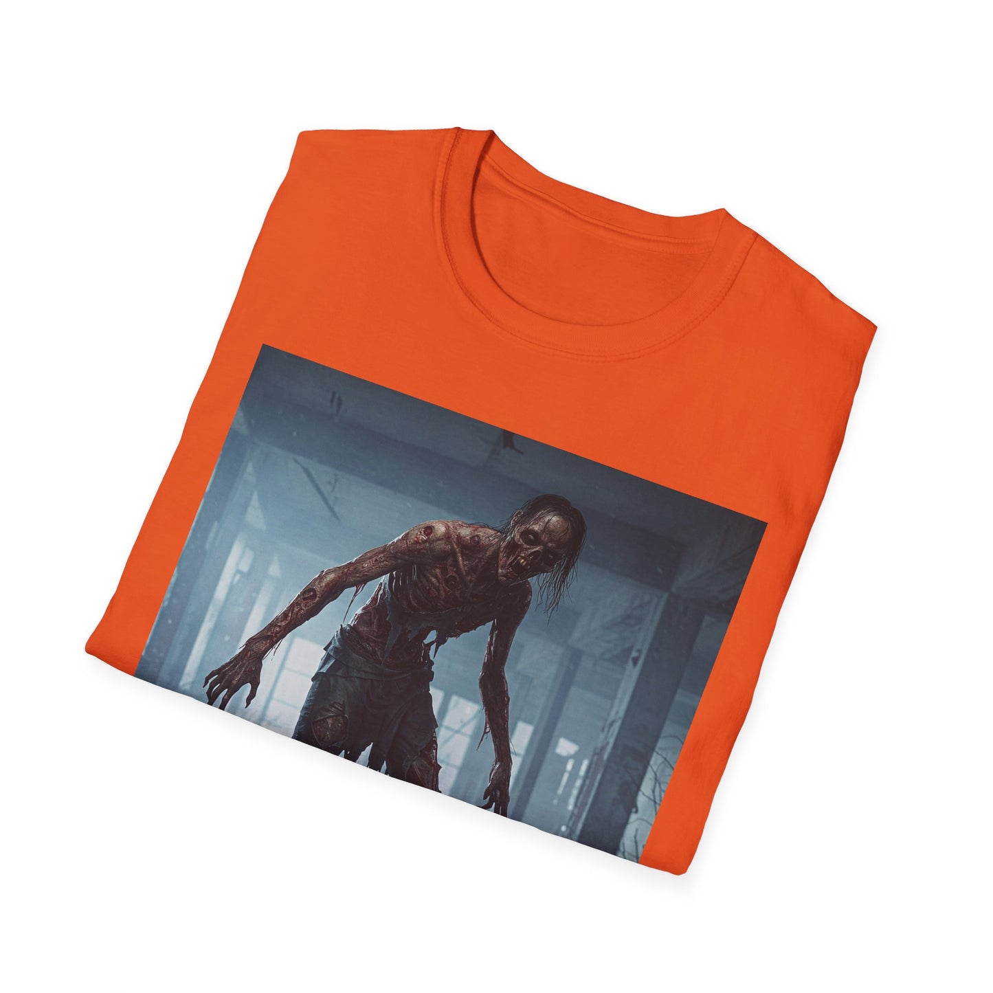 Apocalyptic Portrait Tee, bold, decaying zombie graphic