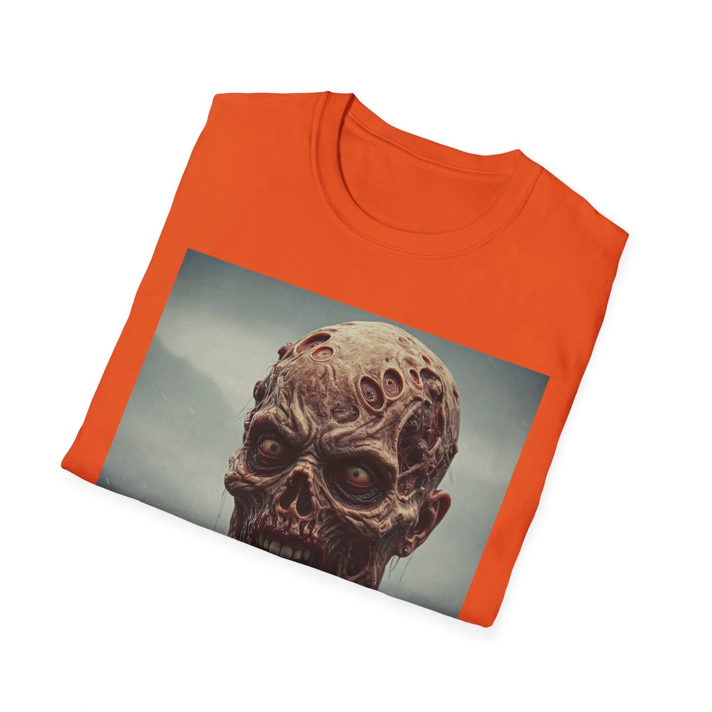 Apocalyptic Portrait Tee, bold, decaying zombie graphic