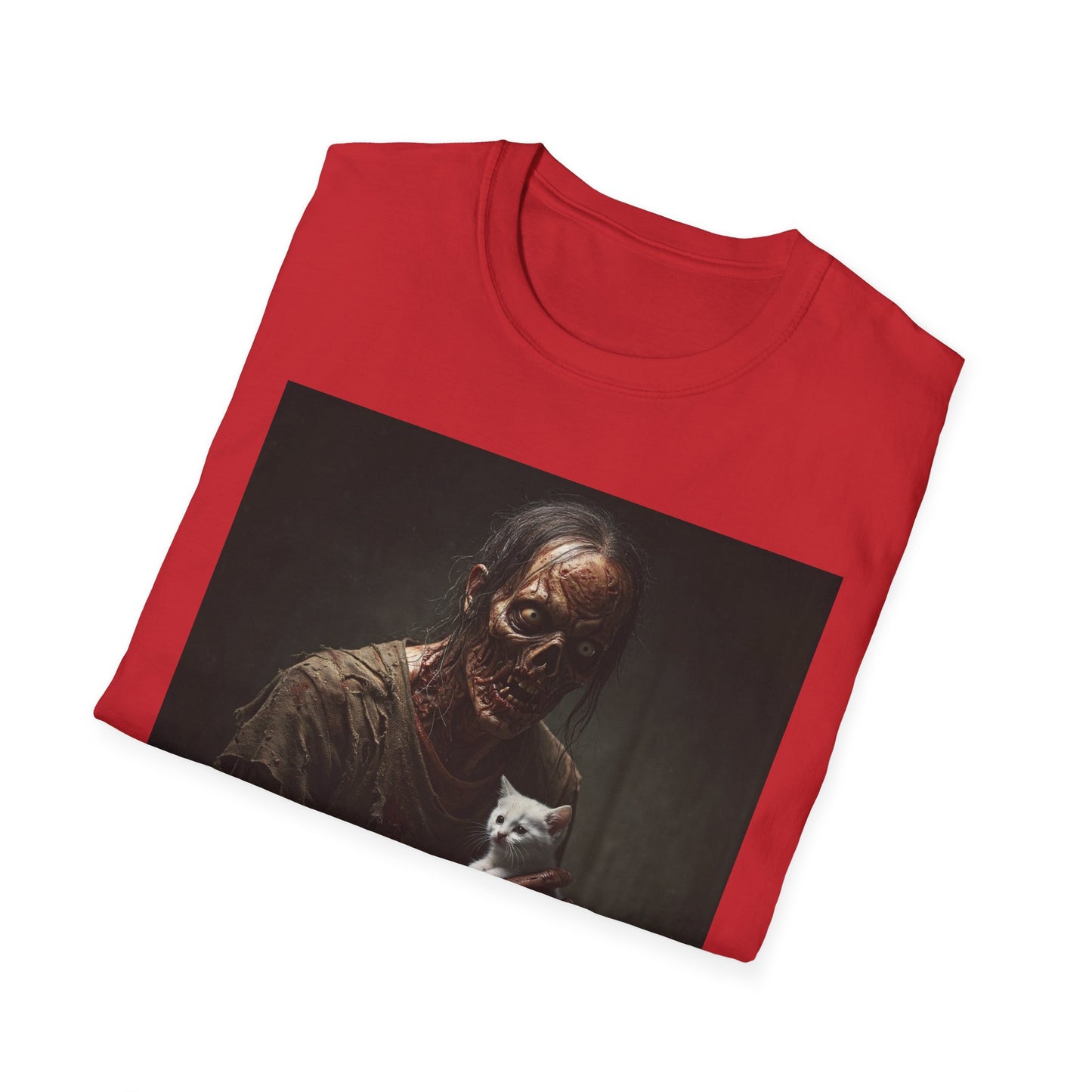 Apocalyptic Portrait Tee, bold, decaying zombie graphic