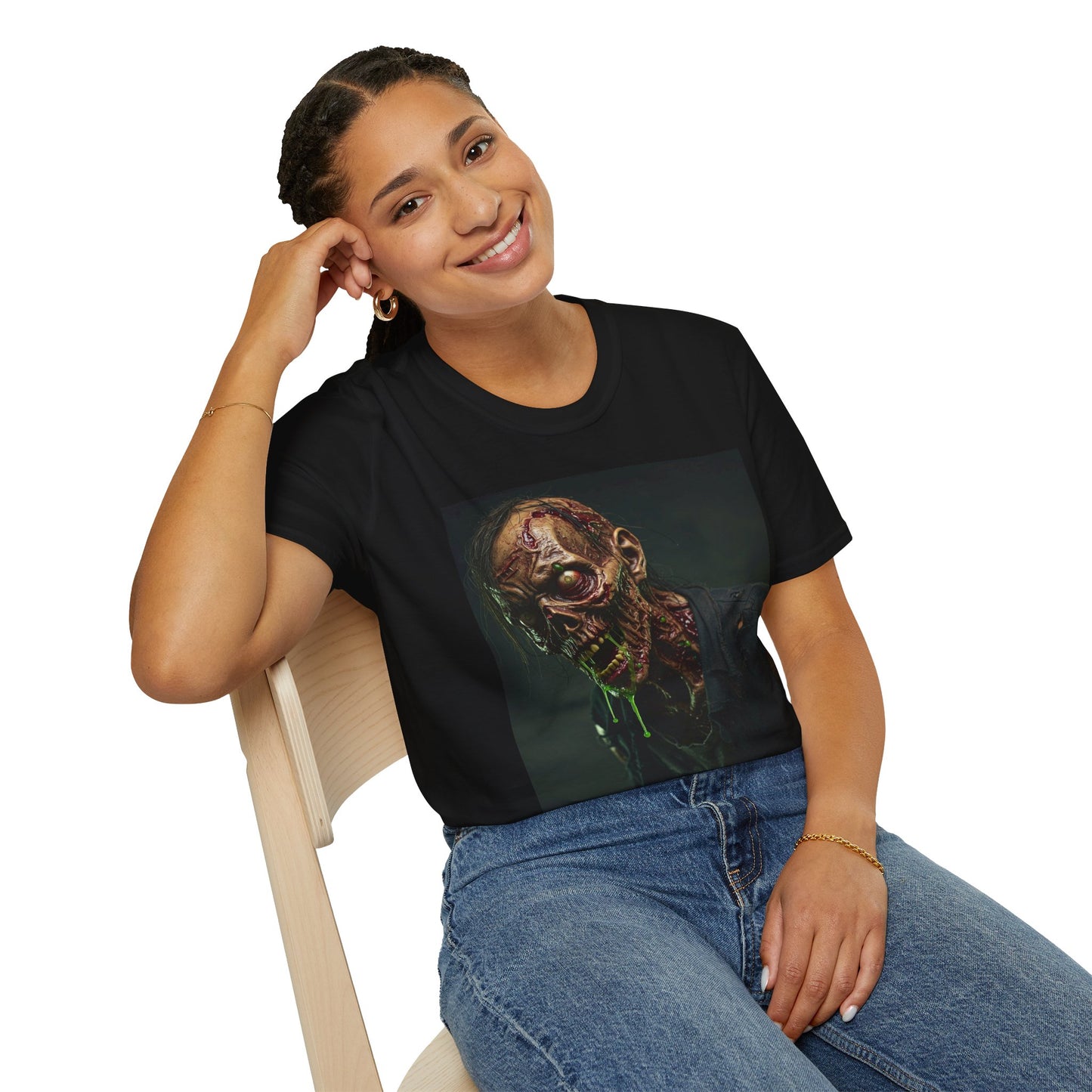 Unisex Softstyle Horror Zombie T-Shirt - Perfect for Halloween and Horror Fans