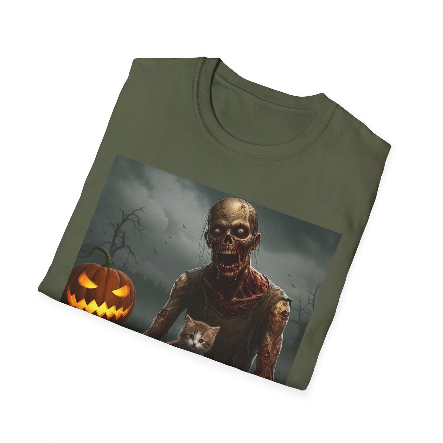 Apocalyptic Portrait Tee, bold, decaying zombie graphic