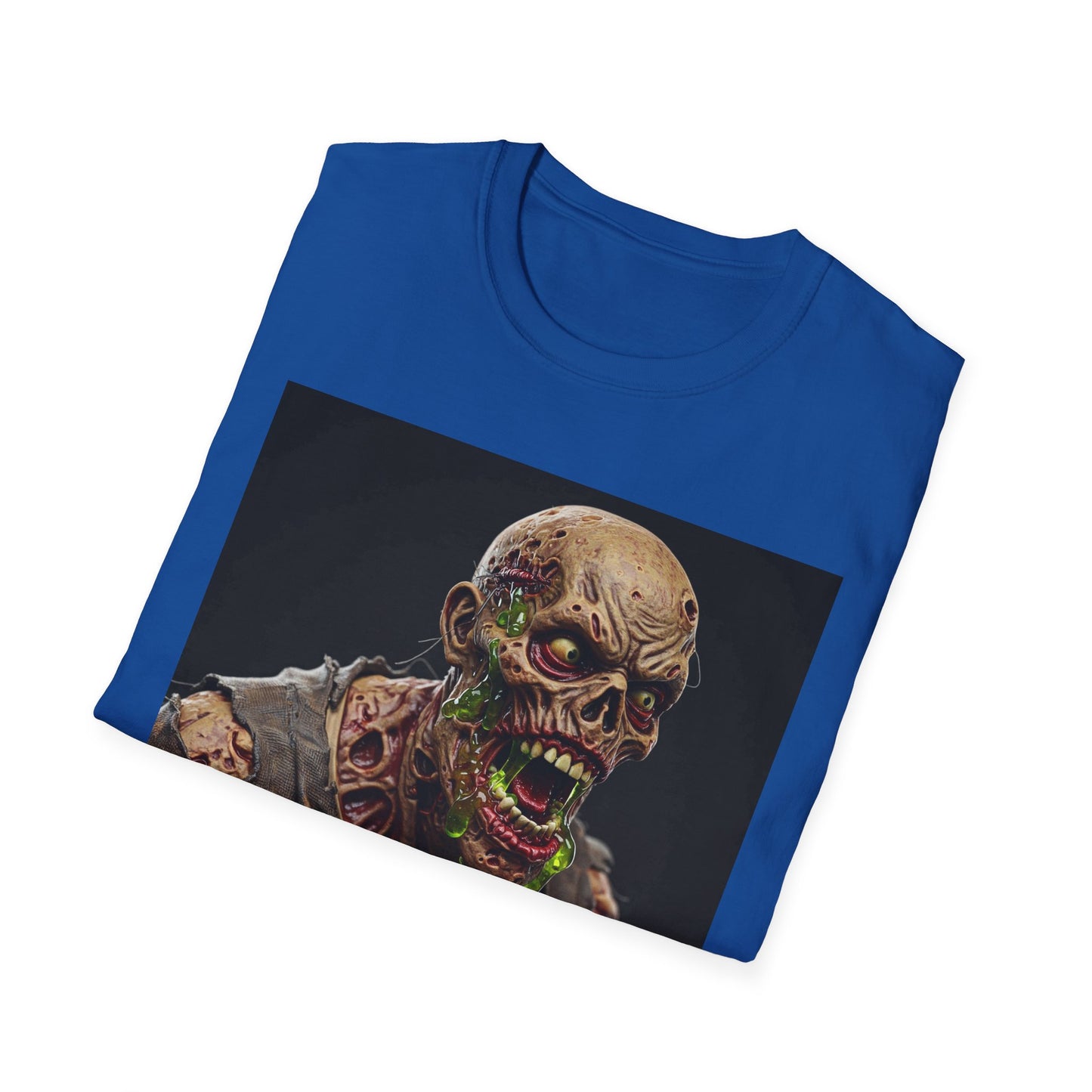 Apocalyptic Portrait Tee, bold, decaying zombie graphic