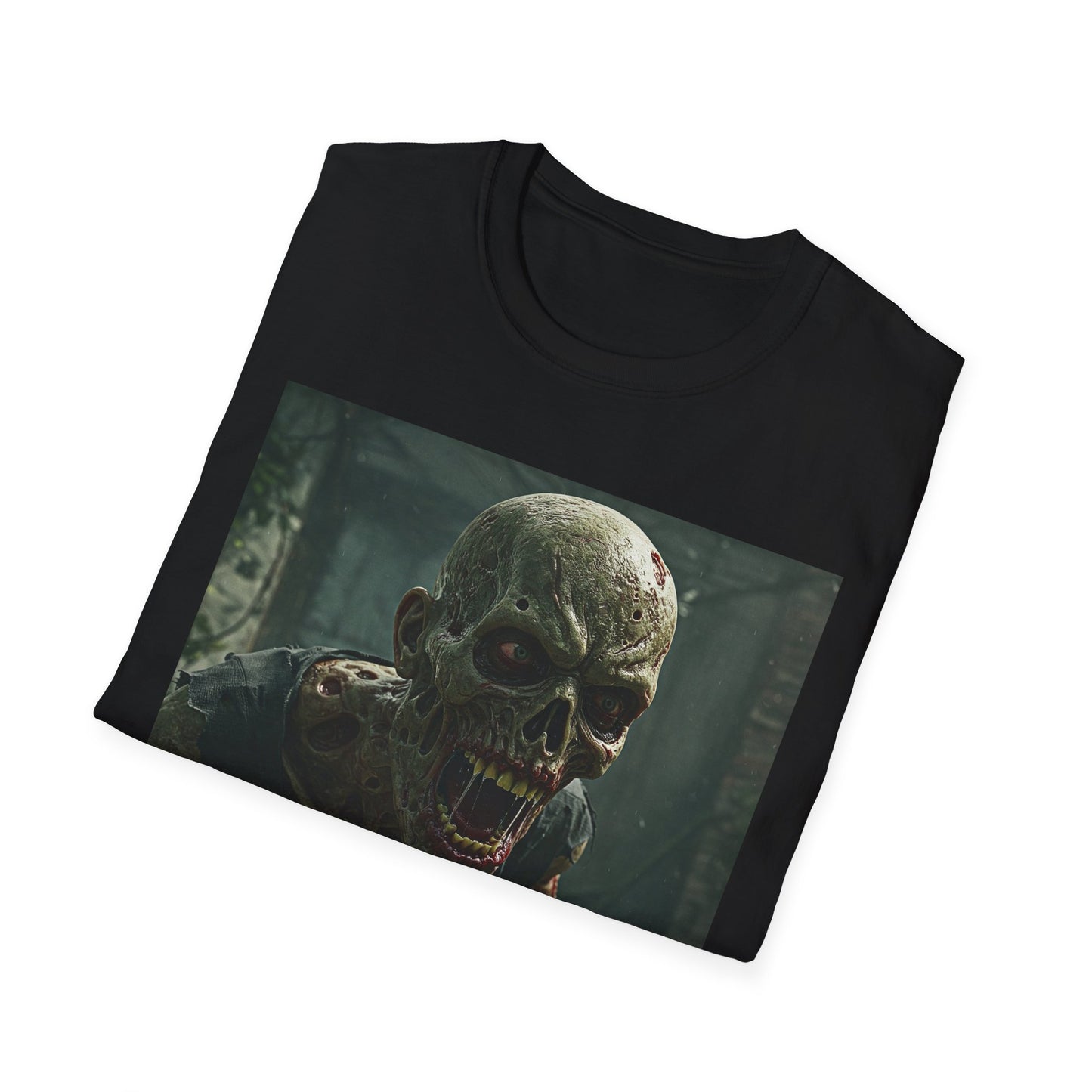 Zombie Graphic Unisex Softstyle T-Shirt | Horror Apparel for Halloween & Everyday Wear