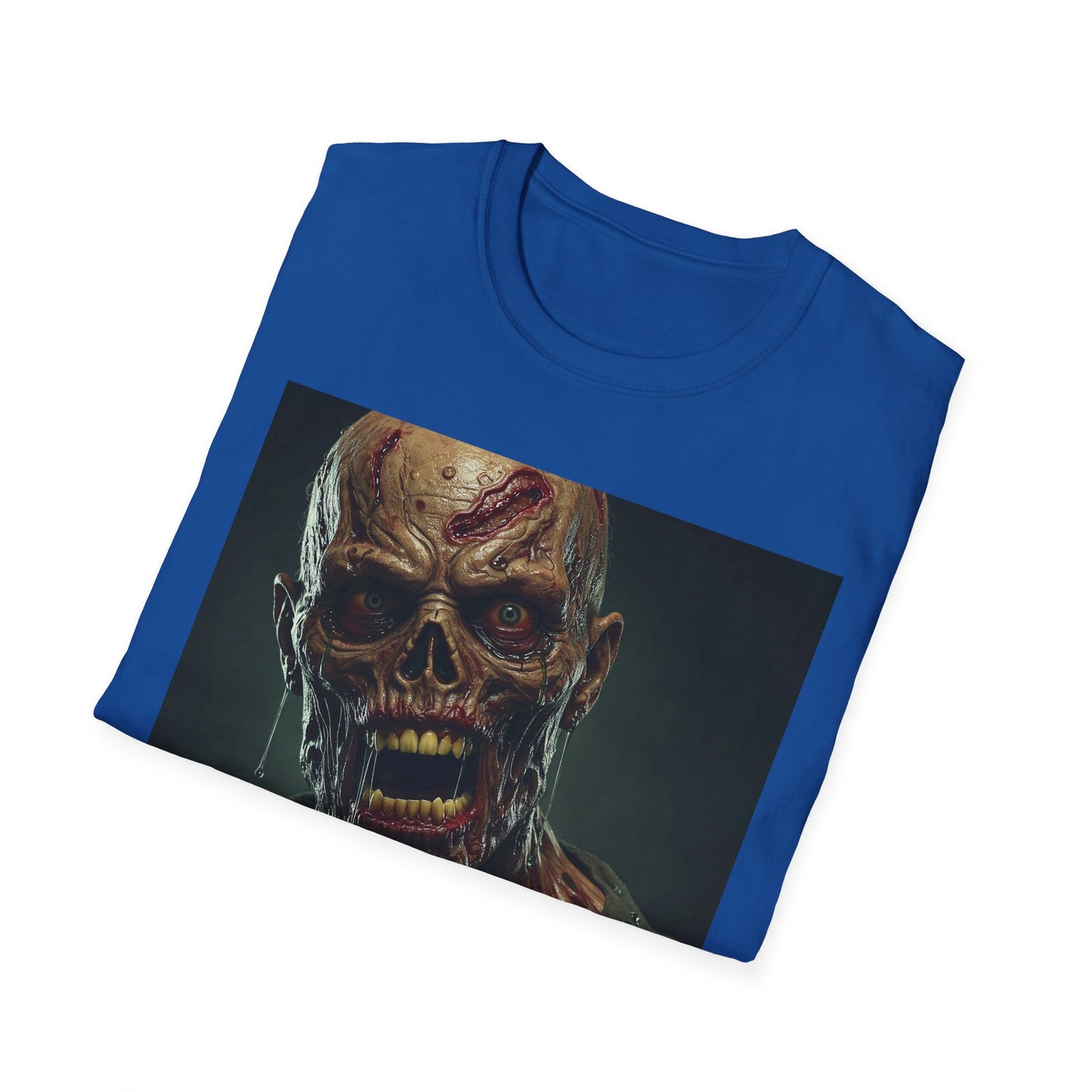 Apocalyptic Portrait Tee, bold, decaying zombie graphic