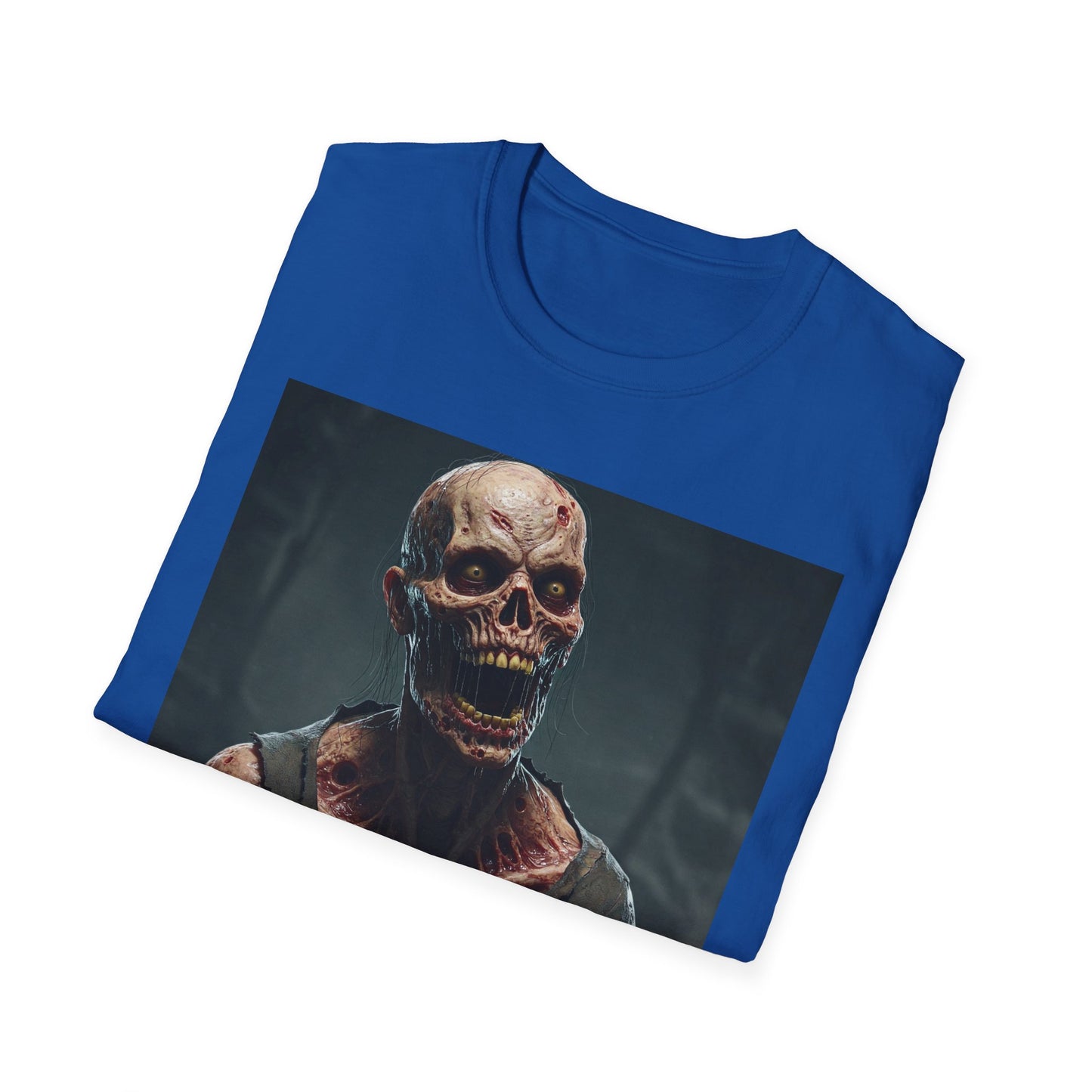 Apocalyptic Portrait Tee, bold, decaying zombie graphic