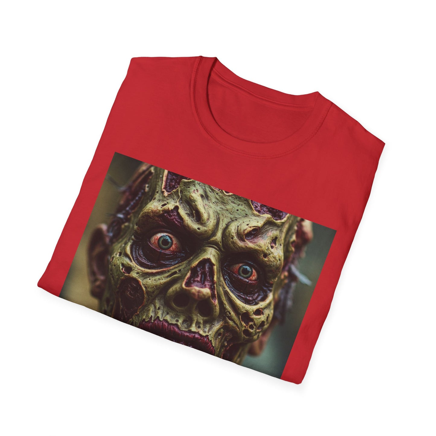 Apocalyptic Portrait Tee, bold, decaying zombie graphic