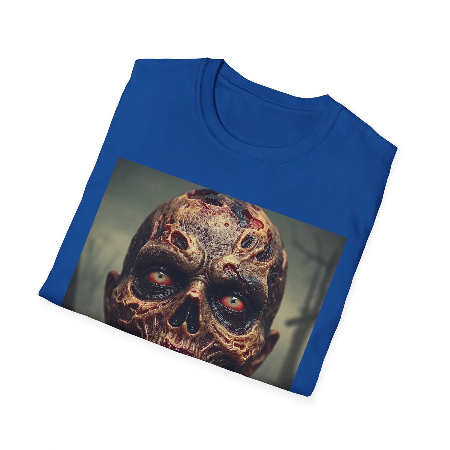 Apocalyptic Portrait Tee, bold, decaying zombie graphic