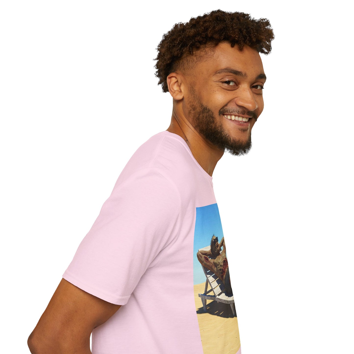 Relaxed Vibes Unisex Softstyle T-Shirt - Beach Chill Design