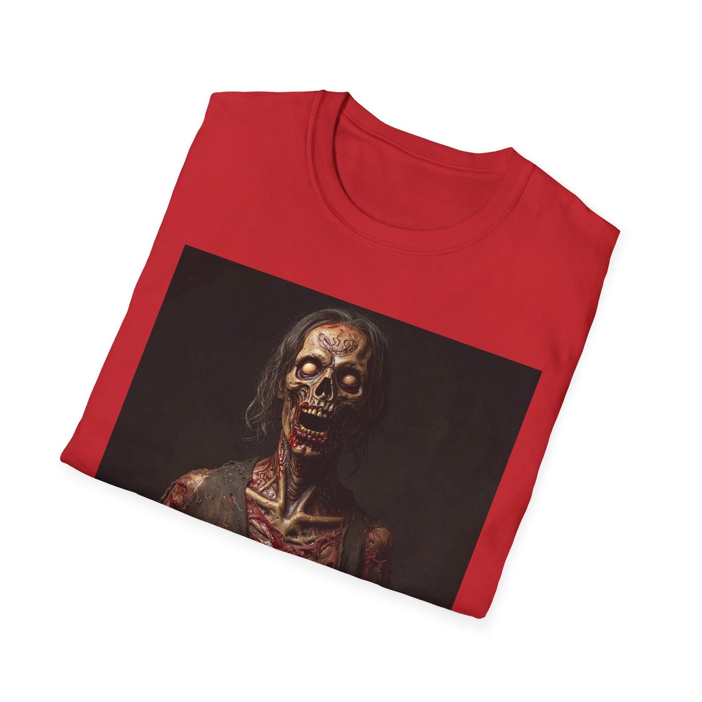 Apocalyptic Portrait Tee, bold, decaying zombie graphic