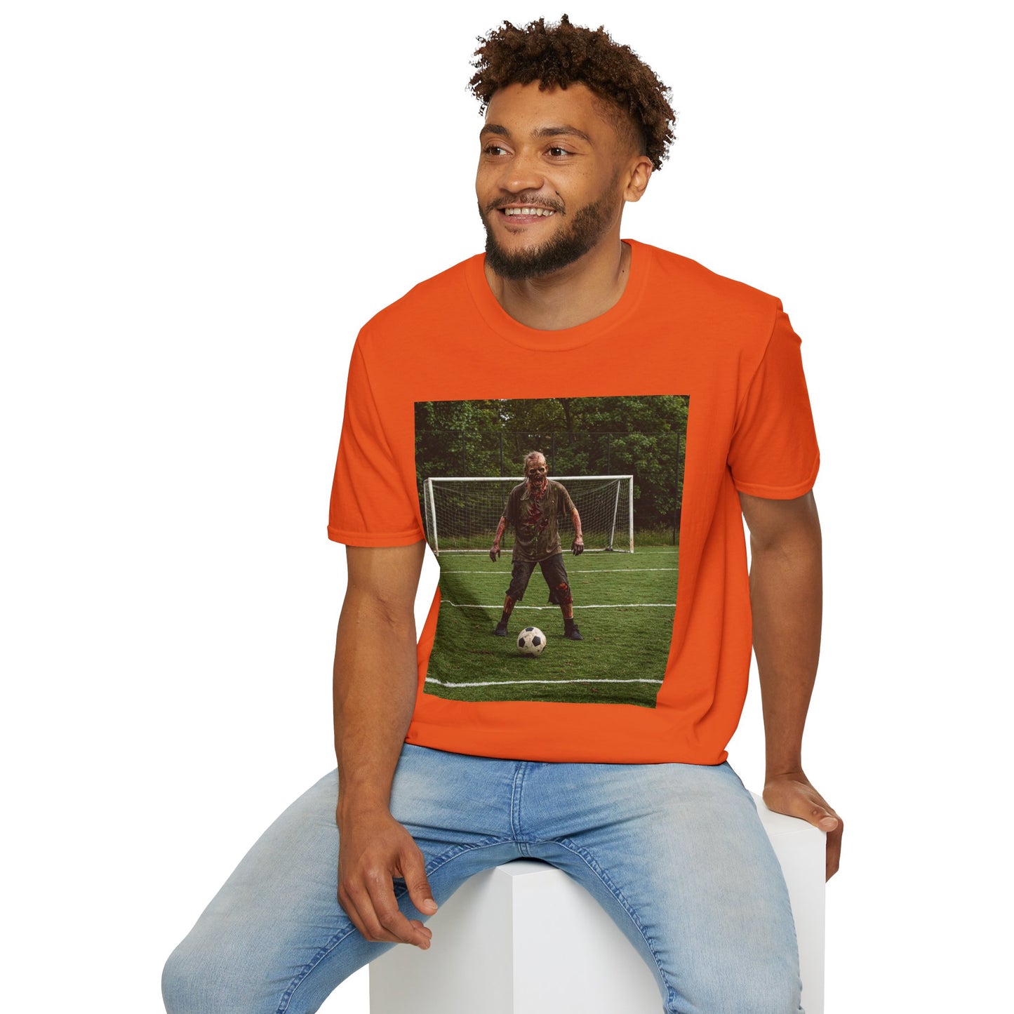 Soccer Themed Unisex Softstyle T-Shirt - Perfect for Sports Lovers