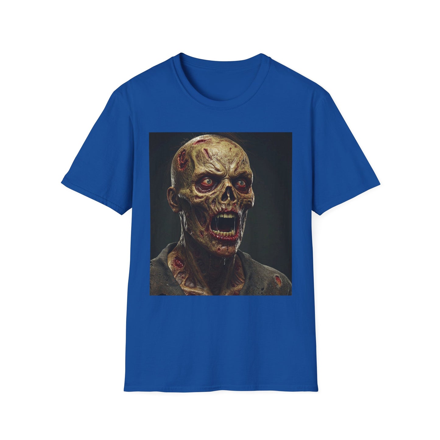 Apocalyptic Portrait Tee, bold, decaying zombie graphic