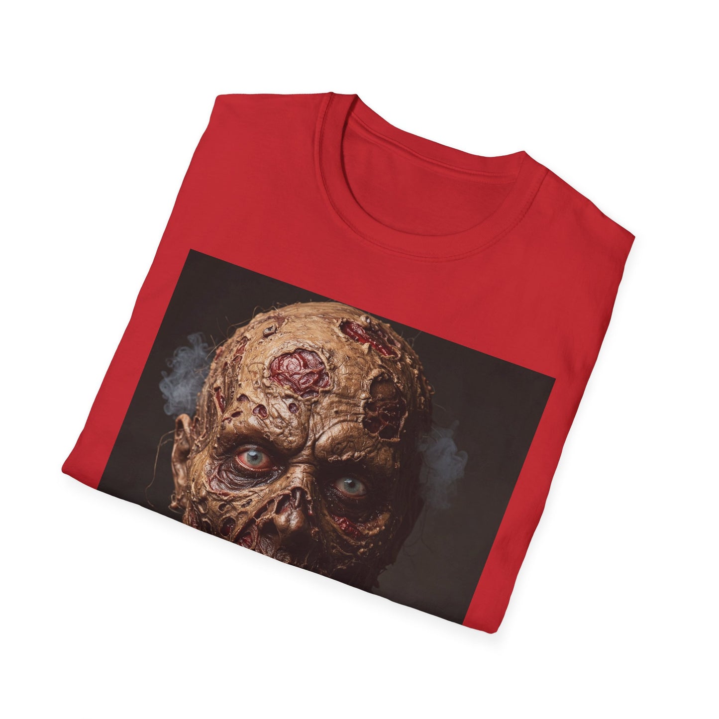 Apocalyptic Portrait Tee, bold, decaying zombie graphic