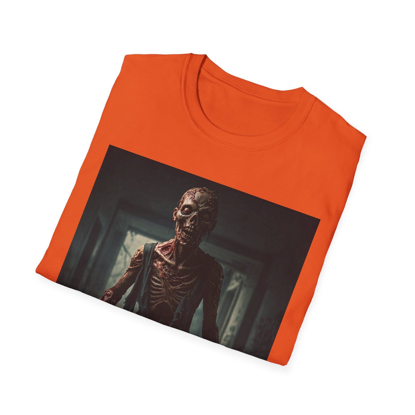 Apocalyptic Portrait Tee, bold, decaying zombie graphic