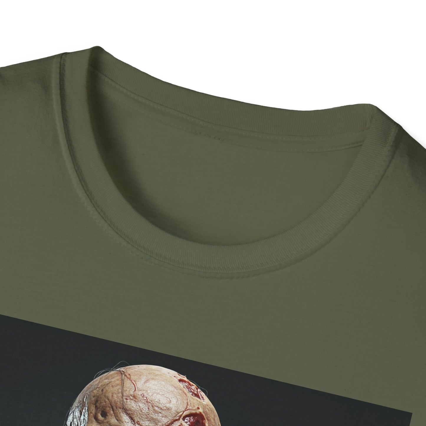 Apocalyptic Portrait Tee, bold, decaying zombie graphic