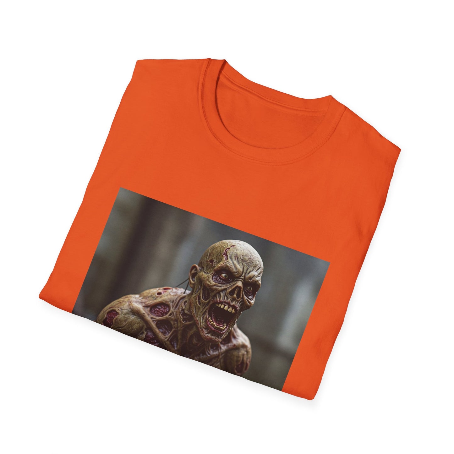 Apocalyptic Portrait Tee, bold, decaying zombie graphic