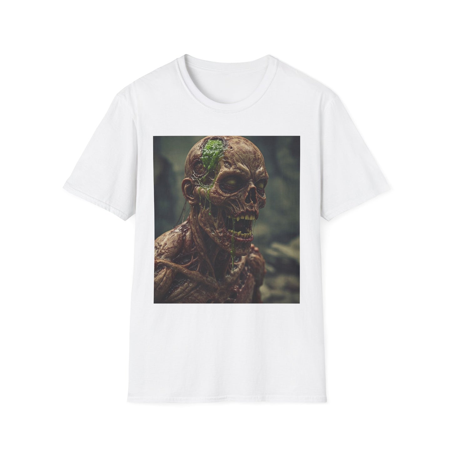 Unisex Softstyle T-Shirt - Skeletal Creepy Art Design