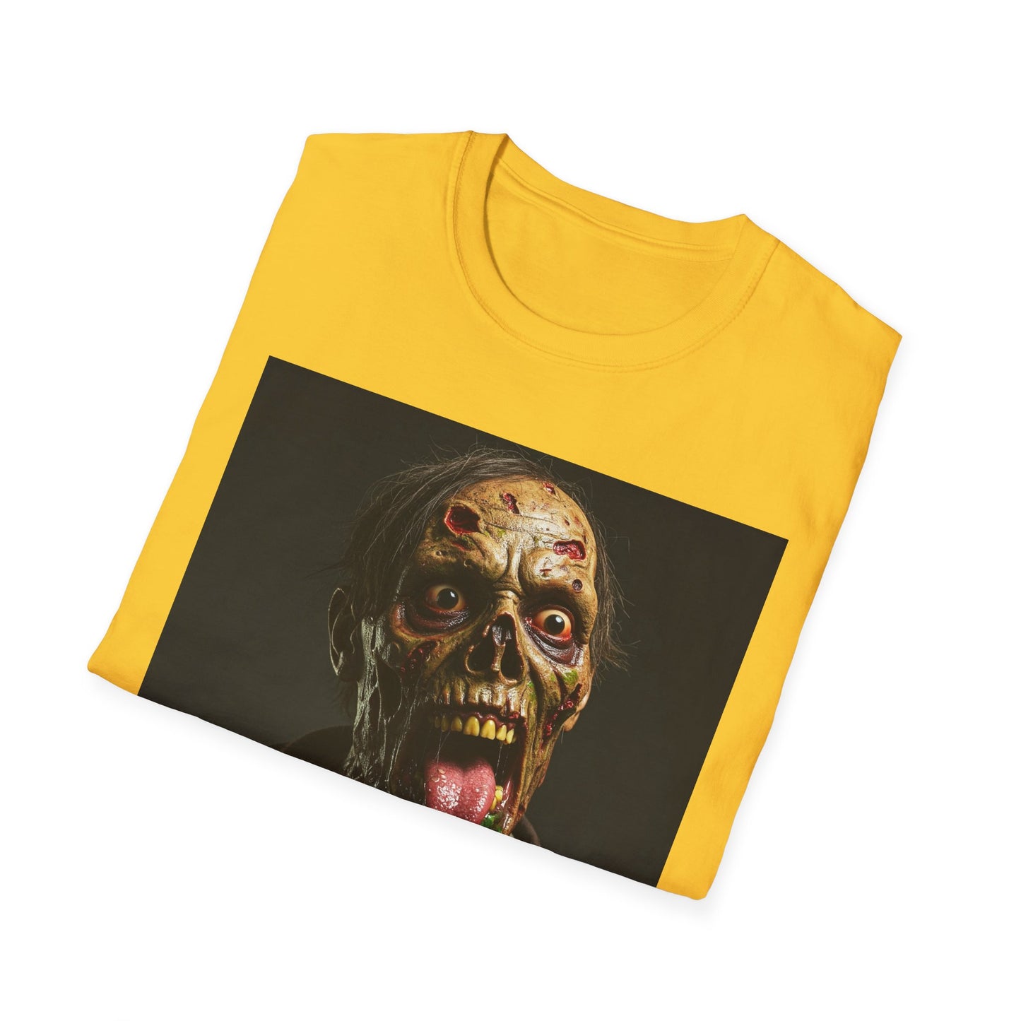 Apocalyptic Portrait Tee, bold, decaying zombie graphic