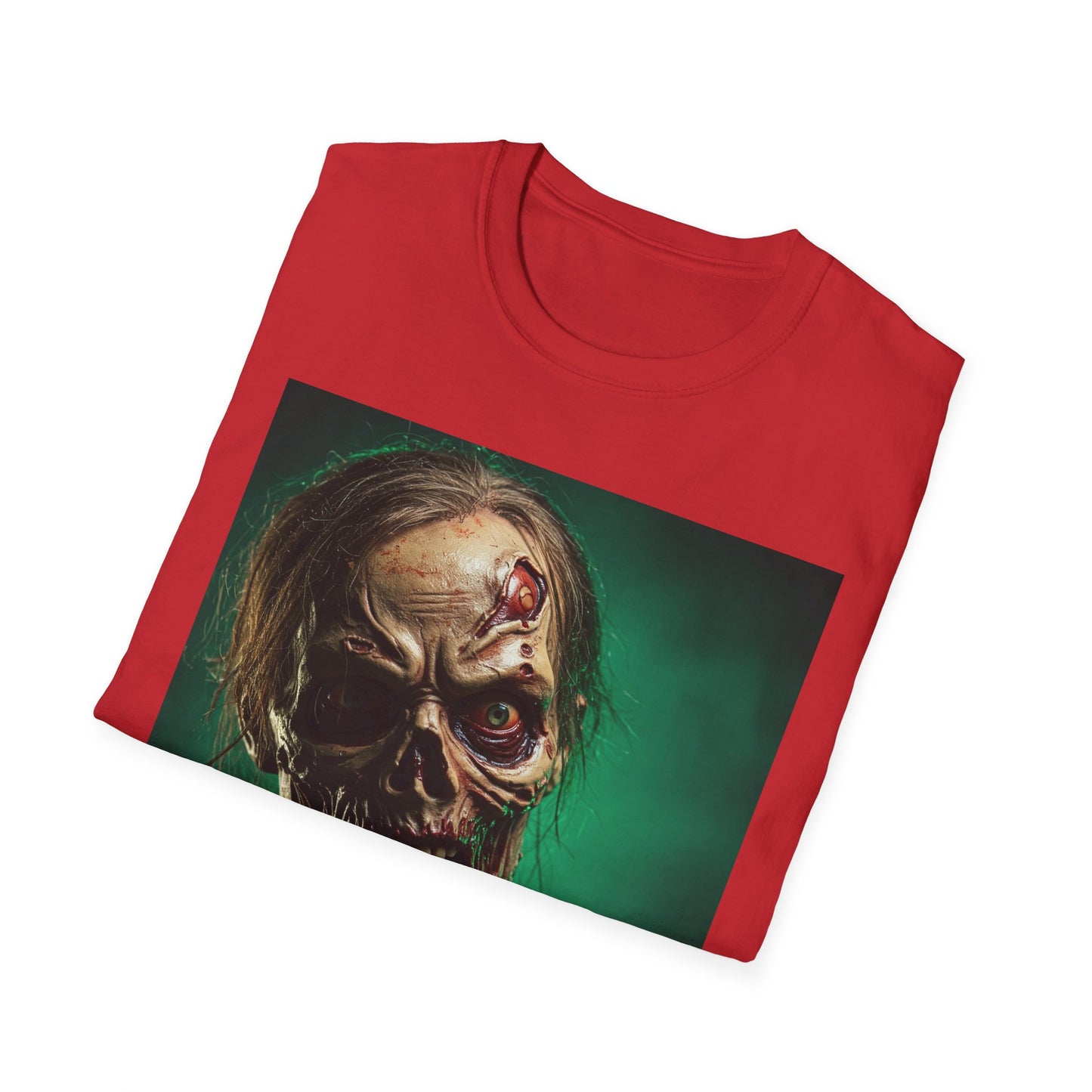 Apocalyptic Portrait Tee, bold, decaying zombie graphic