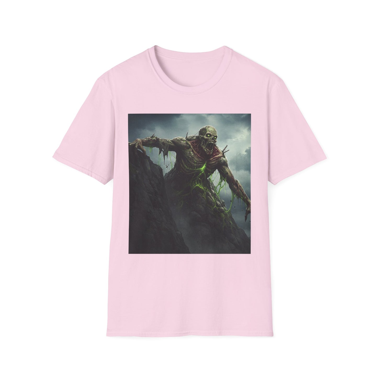 Creepy Monster Unisex Softstyle T-Shirt - Perfect for Halloween and Horror Fans