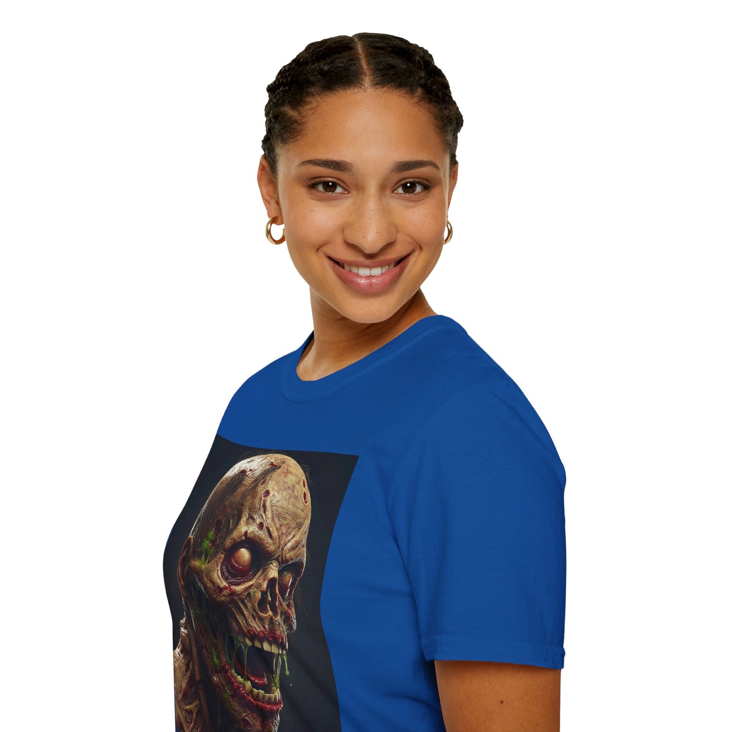 Creepy Skeleton Graphic T-Shirt - Unisex Softstyle Horror Tee