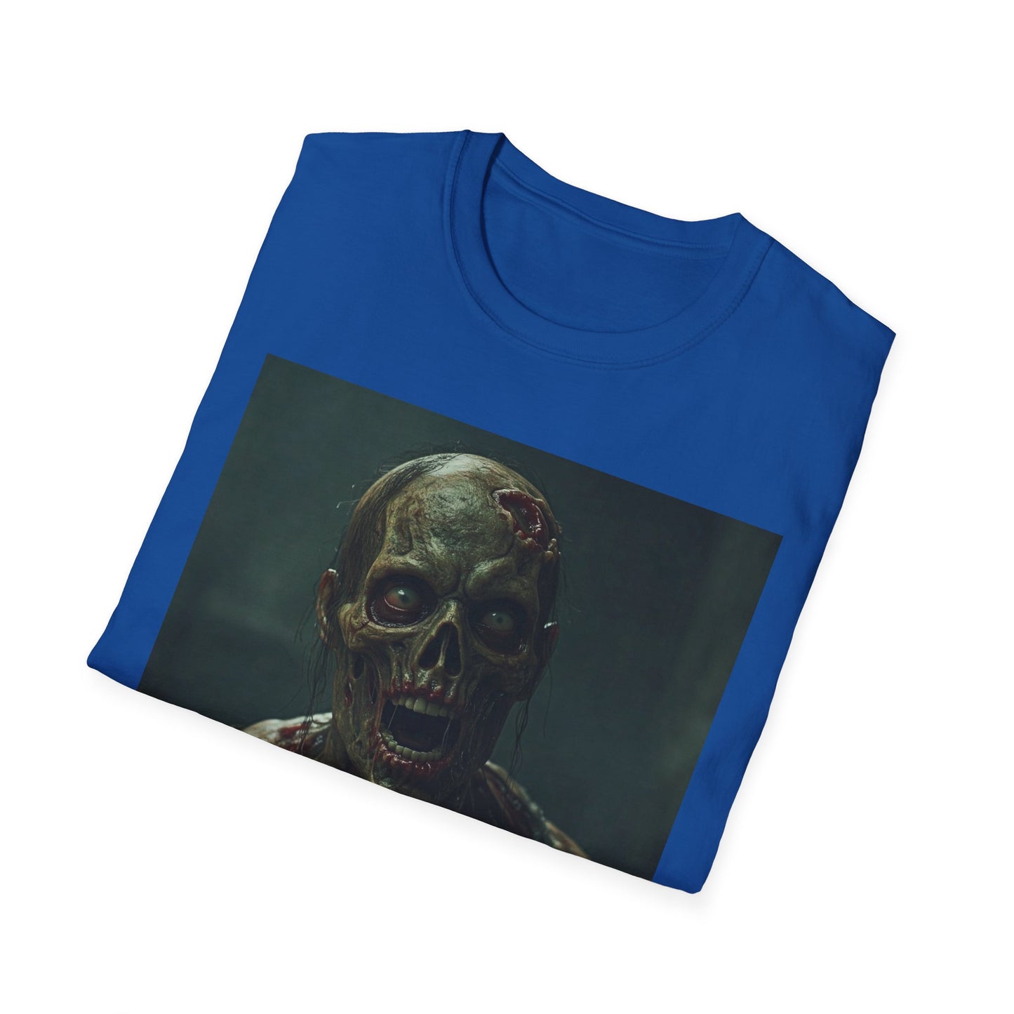 Creepy Zombie Graphic Unisex Softstyle T-Shirt