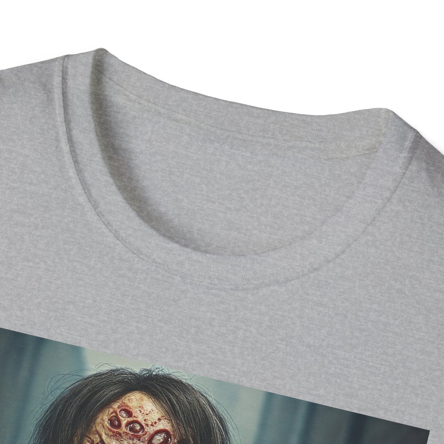 Apocalyptic Portrait Tee, bold, decaying zombie graphic