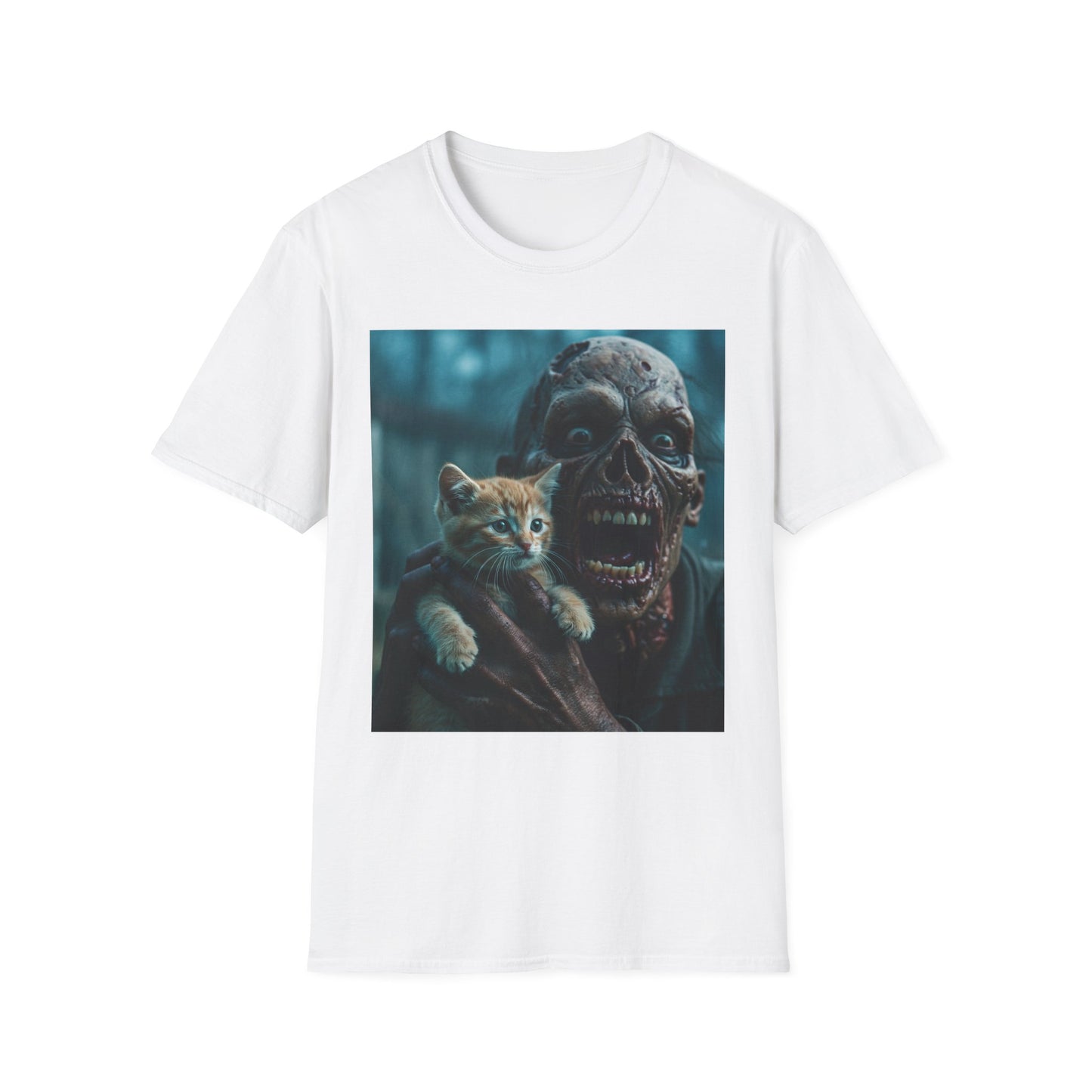 Apocalyptic Portrait Tee, bold, decaying zombie graphic