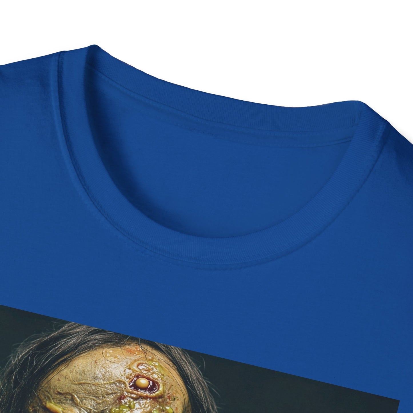 Apocalyptic Portrait Tee, bold, decaying zombie graphic