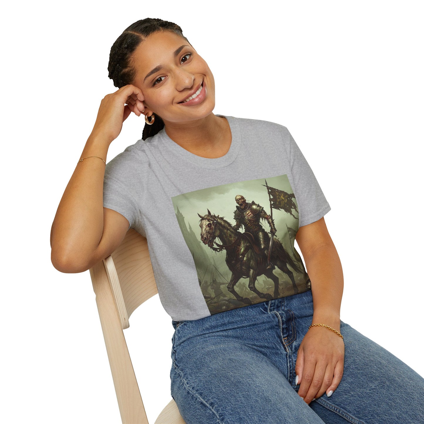 Epic Knight Riding T-Shirt - Unisex Fantasy Graphic Tee