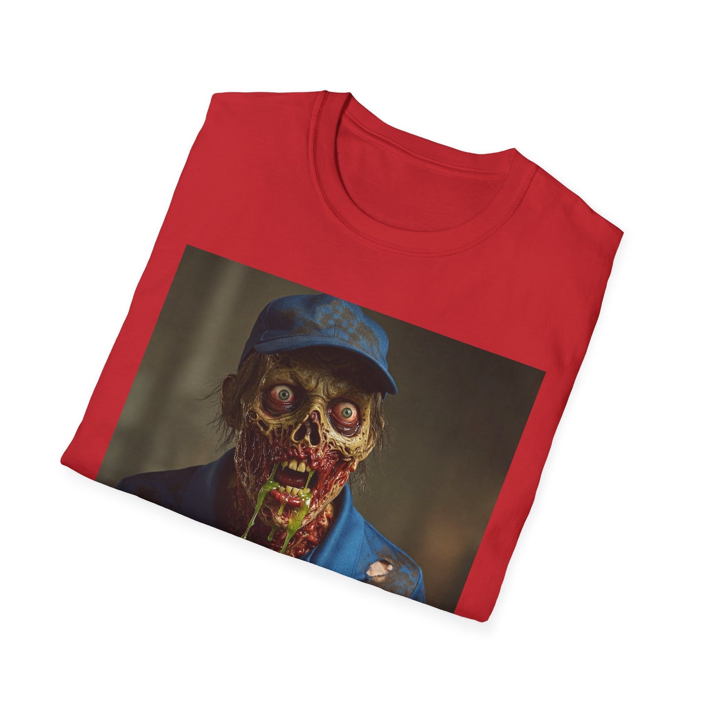 Horror Pizza Delivery Zombie T-Shirt - Unisex Softstyle Tee