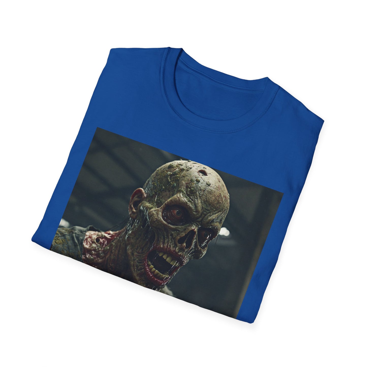 Apocalyptic Portrait Tee, bold, decaying zombie graphic