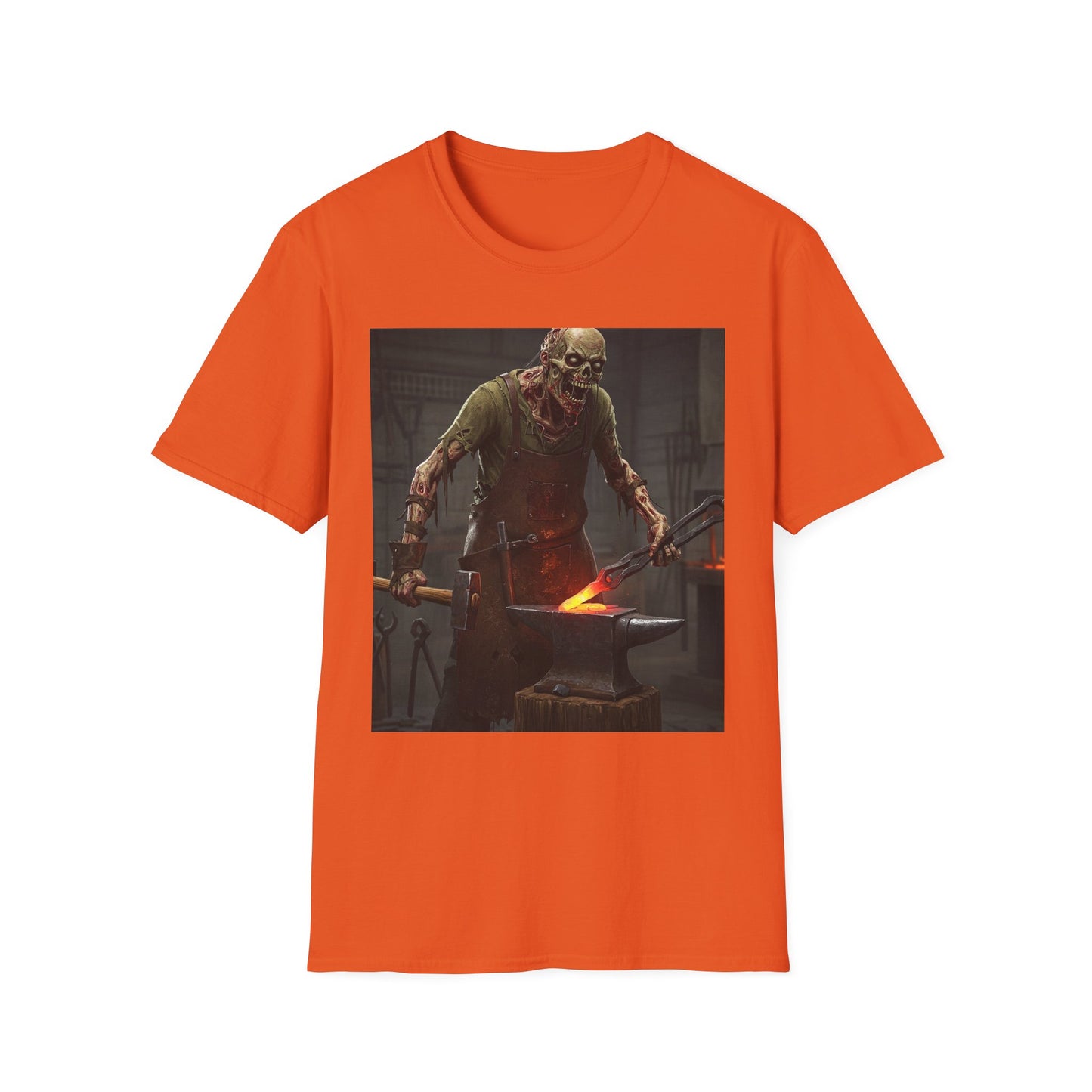 Apocalyptic Portrait Tee, bold, decaying zombie graphic