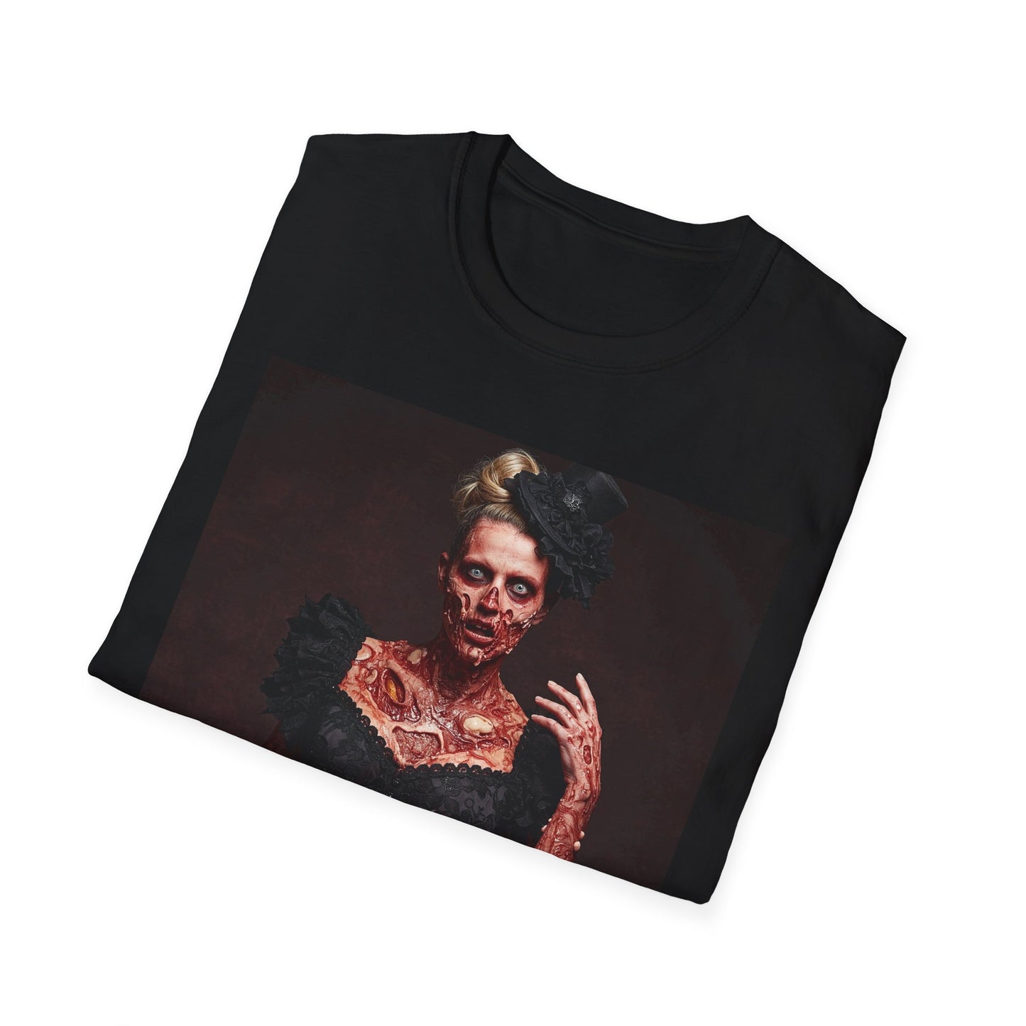 Apocalyptic Portrait Tee, bold, decaying zombie graphic