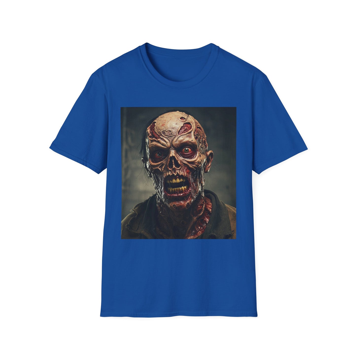 Apocalyptic Portrait Tee, bold, decaying zombie graphic