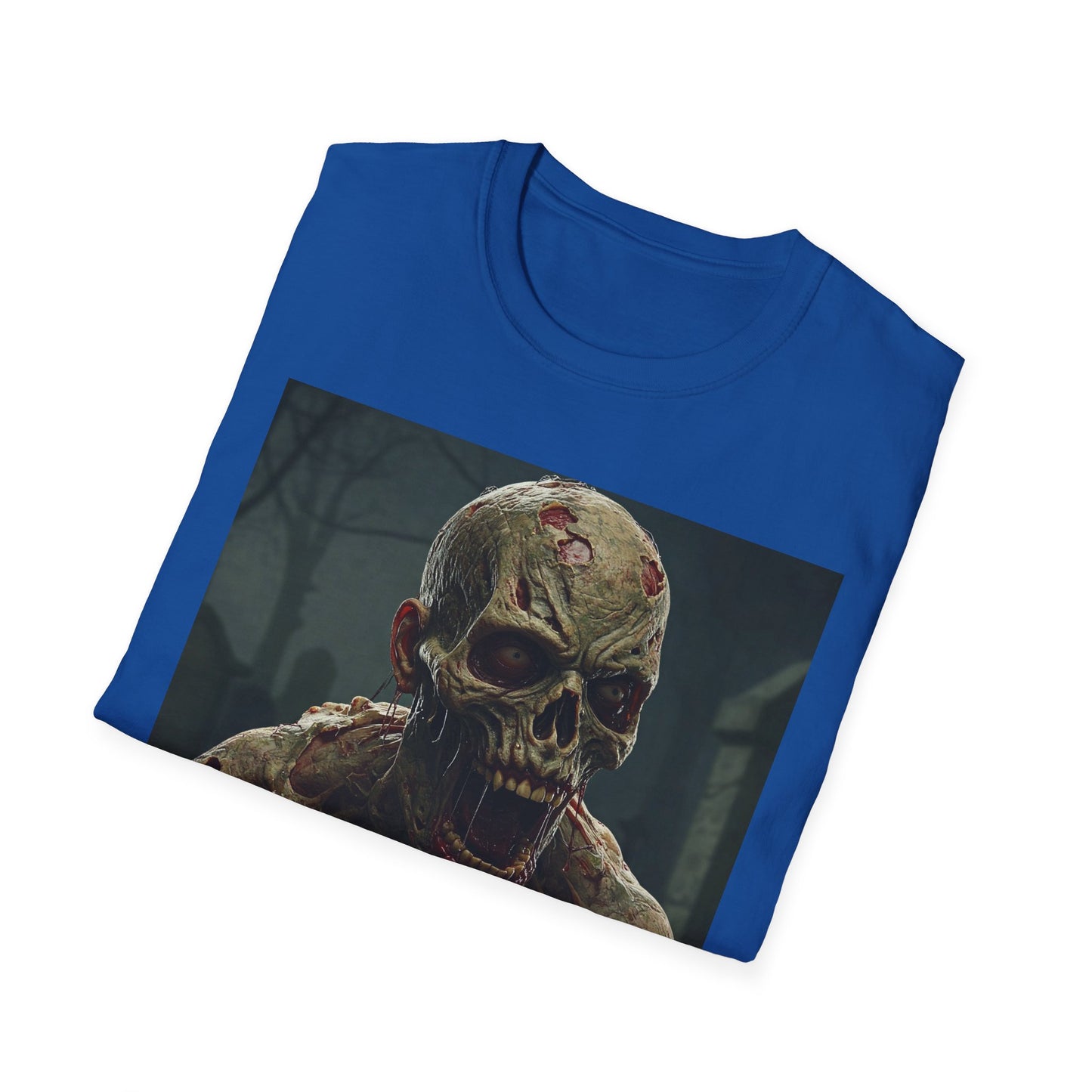 Apocalyptic Portrait Tee, bold, decaying zombie graphic