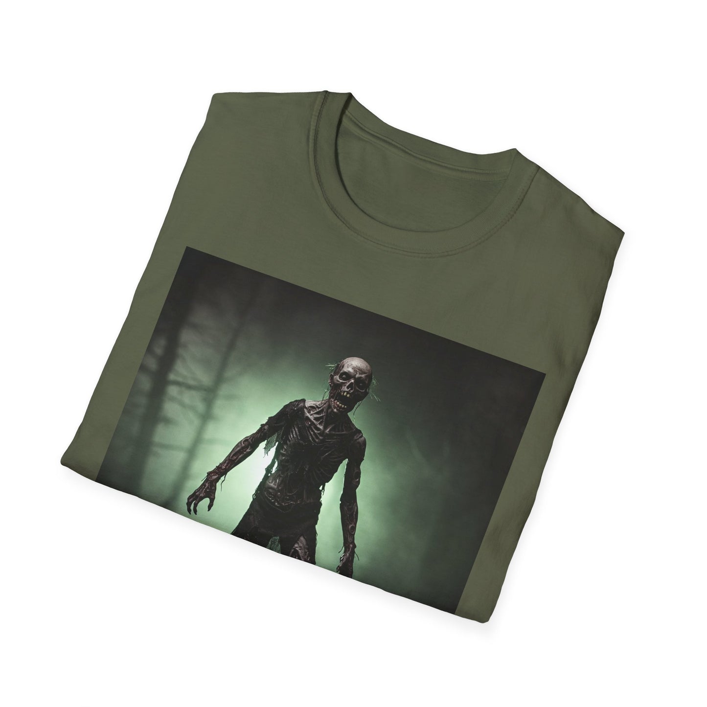 Unisex Horror Graphic Tee - Spooky Zombie Design for Halloween