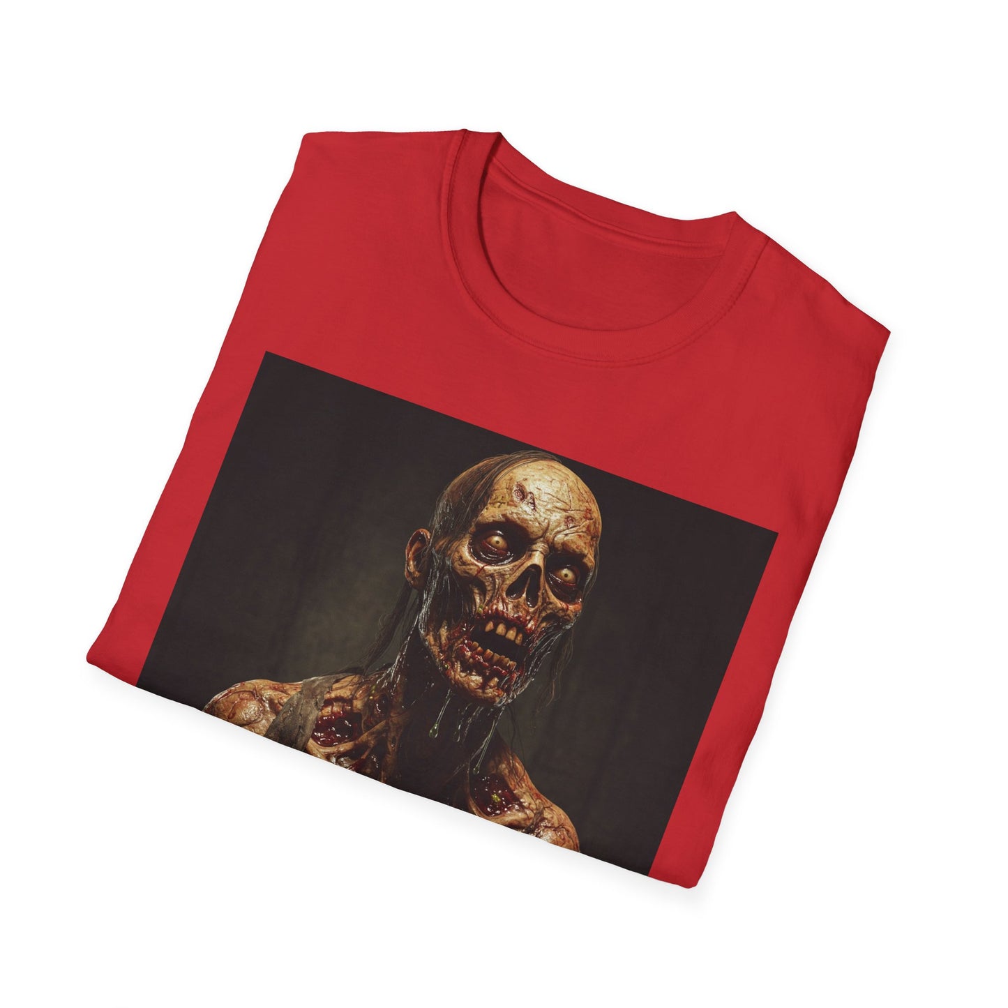 Apocalyptic Portrait Tee, bold, decaying zombie graphic