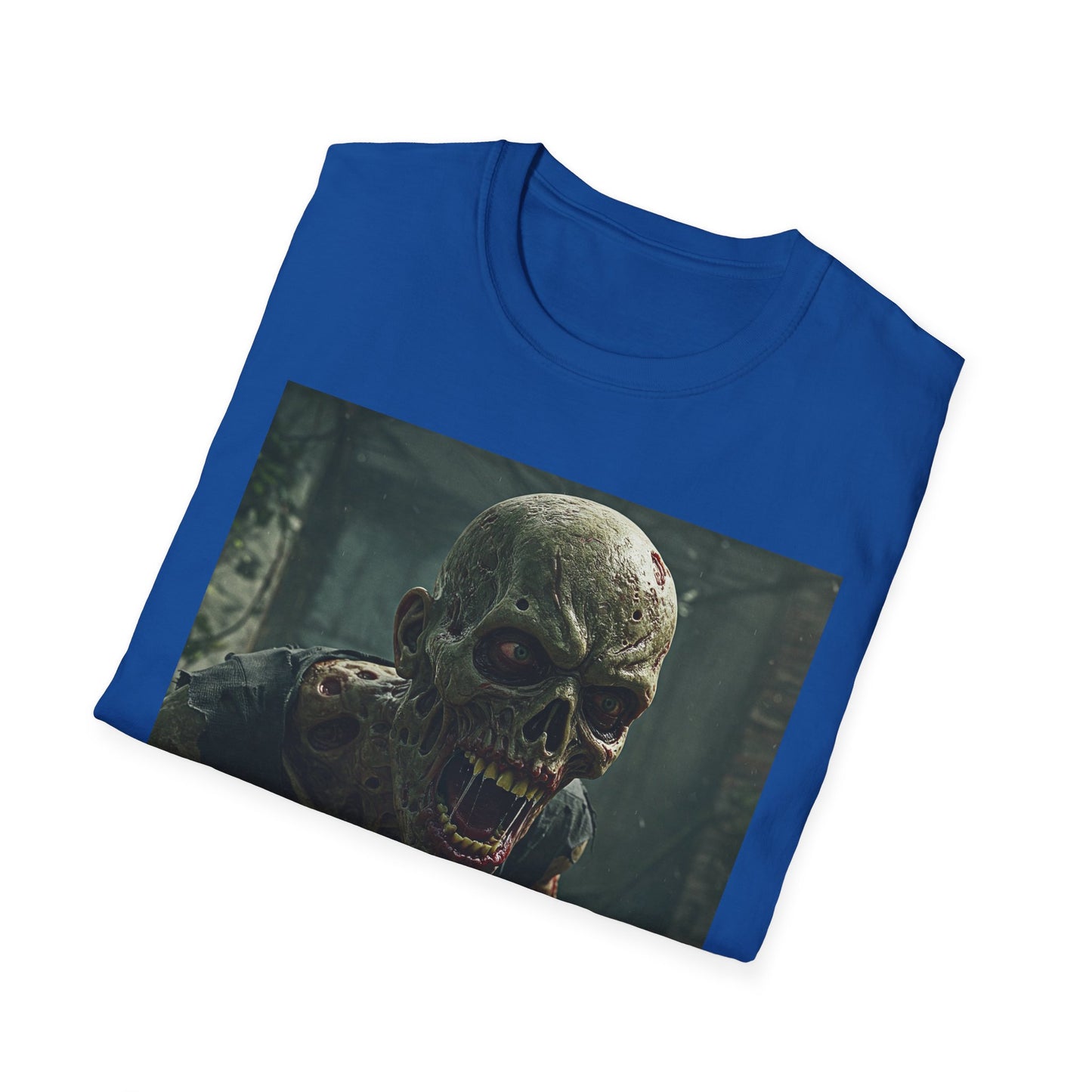 Zombie Graphic Unisex Softstyle T-Shirt | Horror Apparel for Halloween & Everyday Wear