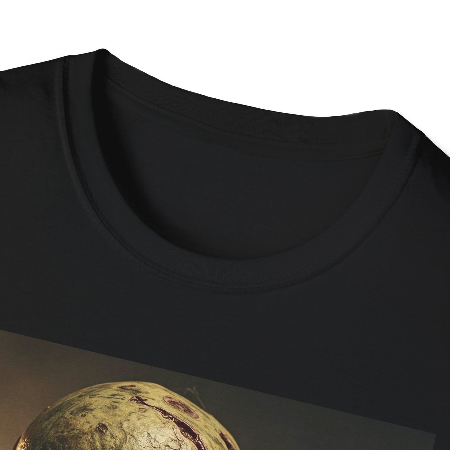 Apocalyptic Portrait Tee, bold, decaying zombie graphic