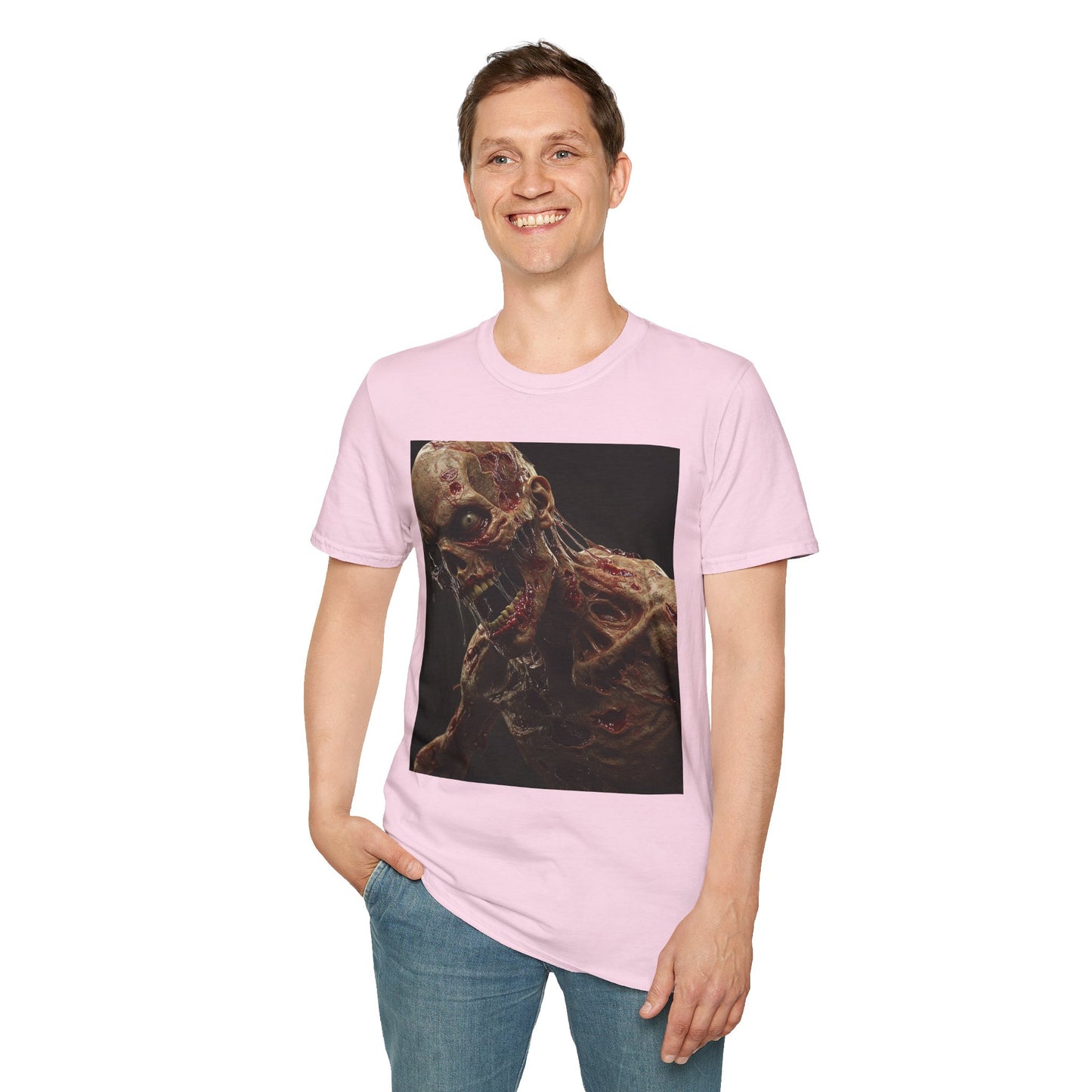 Zombie Art Unisex Softstyle T-Shirt - Graphic Horror Tee