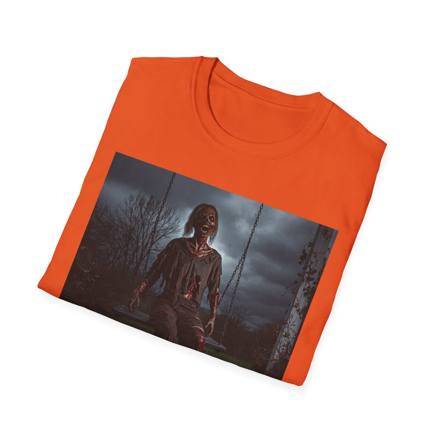 Apocalyptic Portrait Tee, bold, decaying zombie graphic