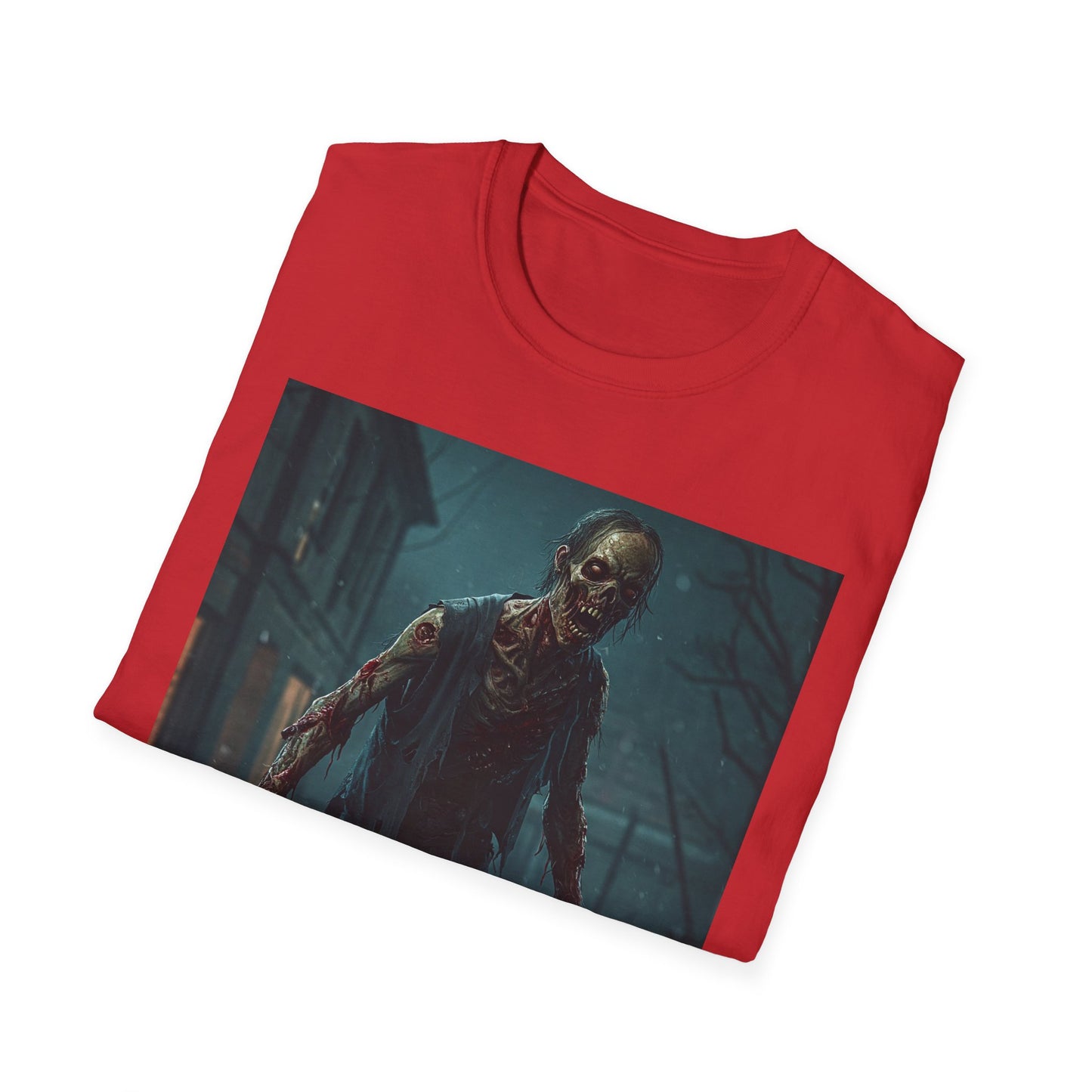 Apocalyptic Portrait Tee, bold, decaying zombie graphic