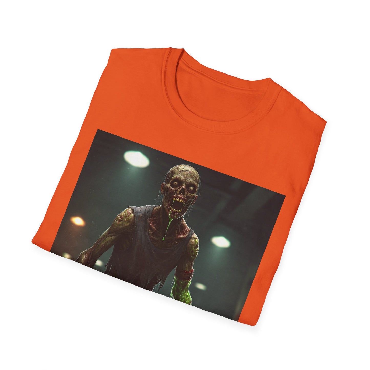 Apocalyptic Portrait Tee, bold, decaying zombie graphic