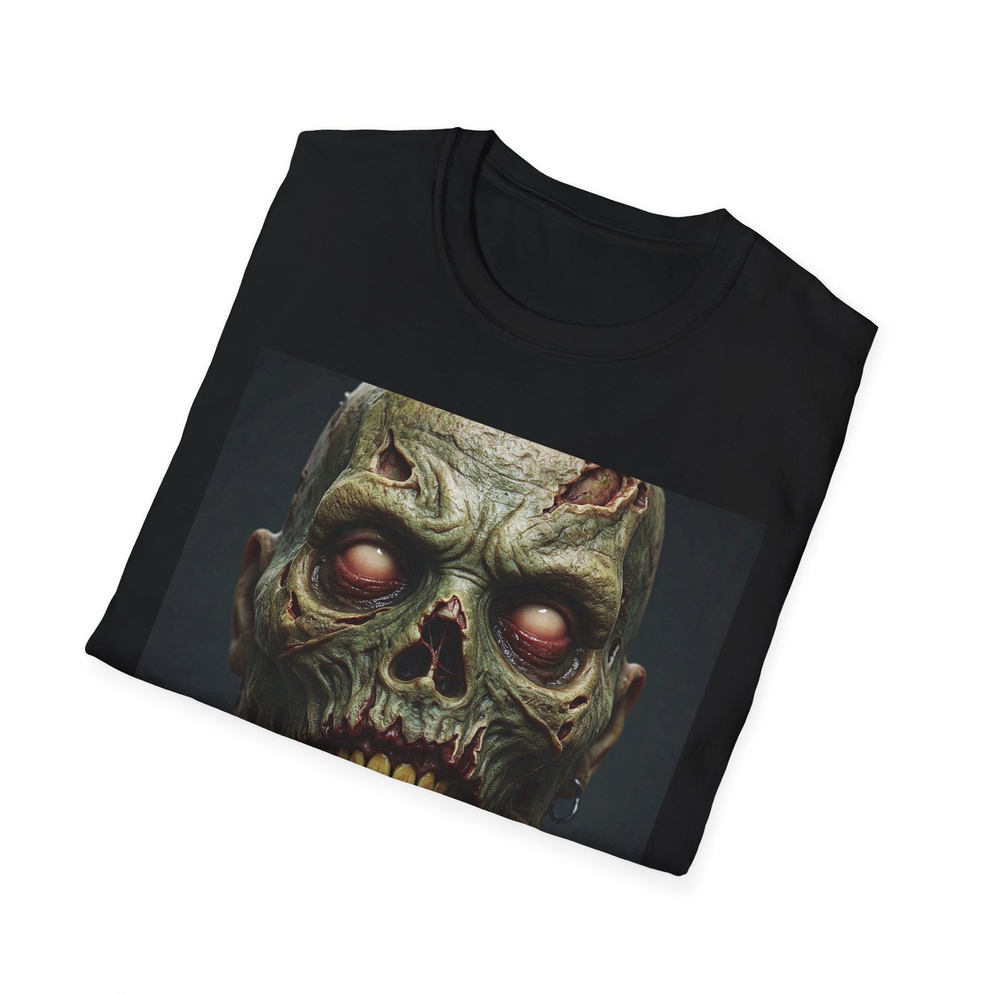 Zombie Apocalypse Apocalyptic Portrait Tee, bold, decaying zombie graphic