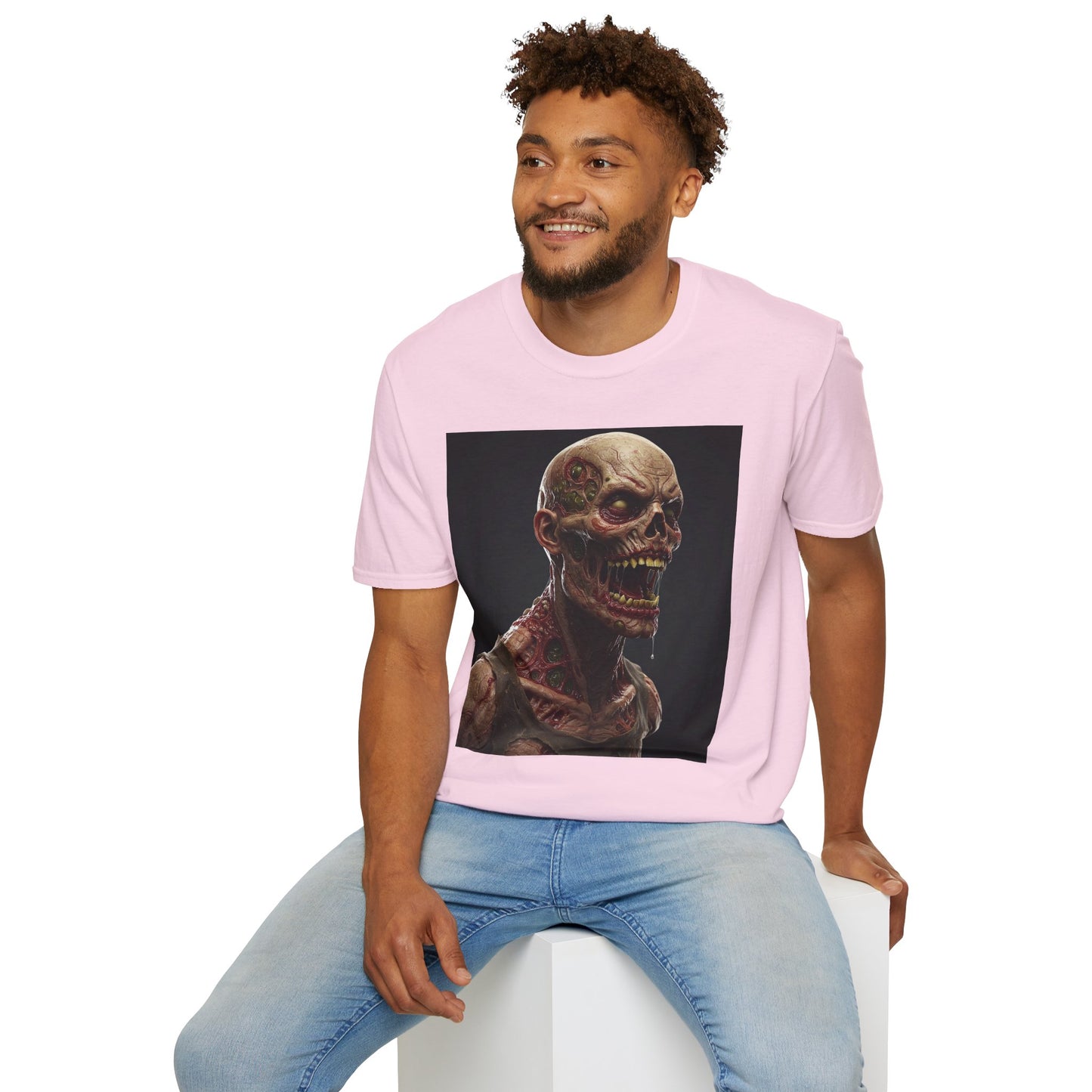 Zombie Graphic Unisex Softstyle T-Shirt | Horror Movie Fan Apparel