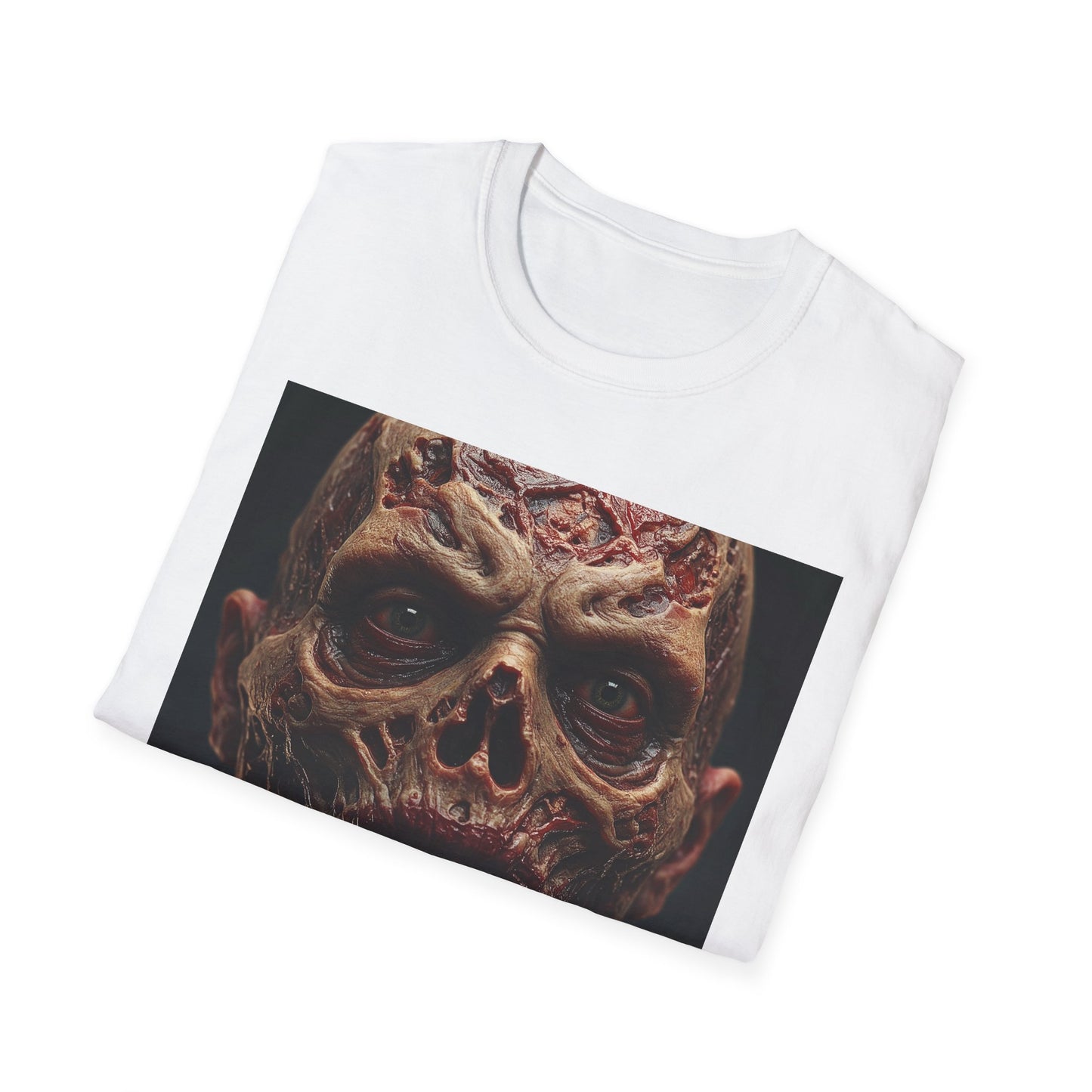 Apocalyptic Portrait Tee, bold, decaying zombie graphic