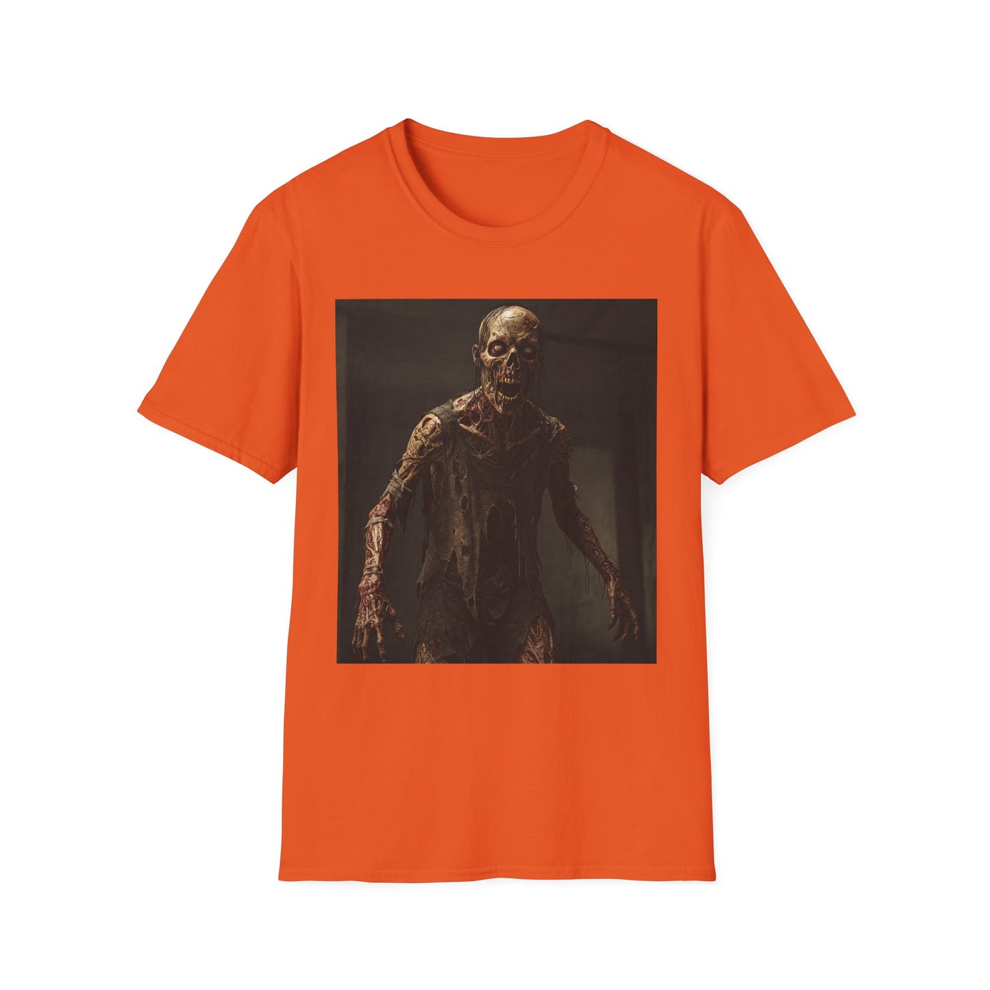 Apocalyptic Portrait Tee, bold, decaying zombie graphic