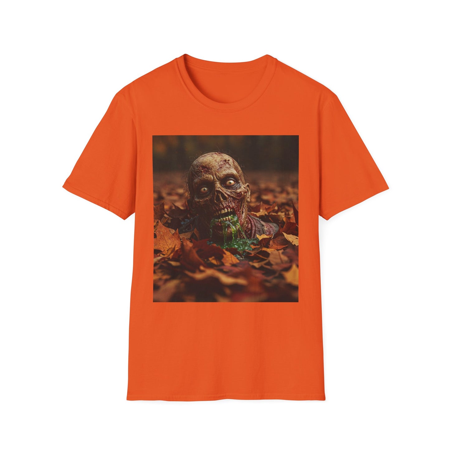 Apocalyptic Portrait Tee, bold, decaying zombie graphic