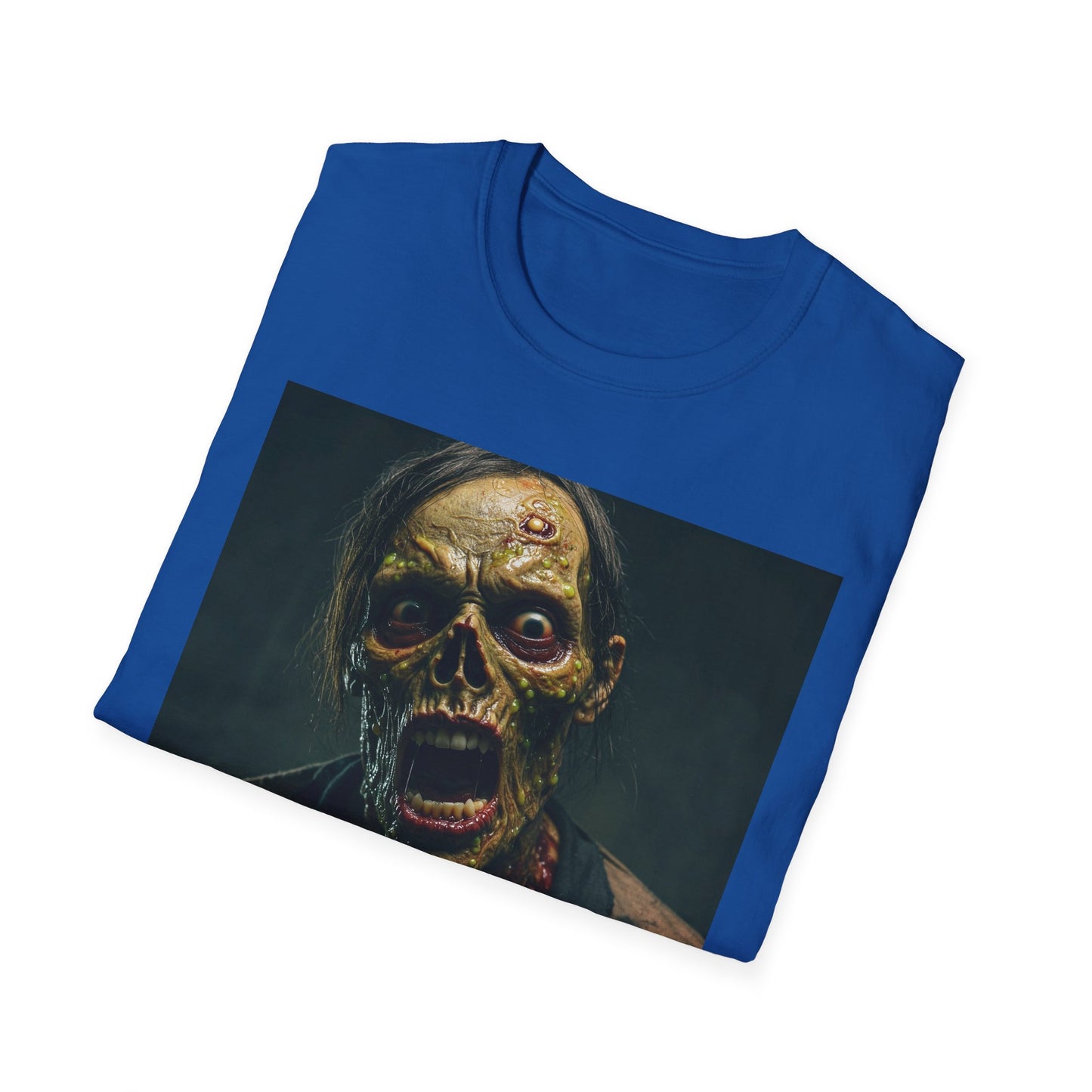 Apocalyptic Portrait Tee, bold, decaying zombie graphic