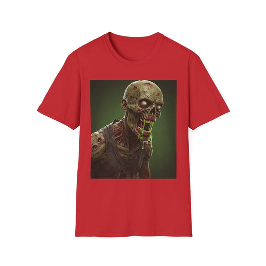 Zombie Graphic Unisex Softstyle T-Shirt - Perfect for Halloween and Horror Fans